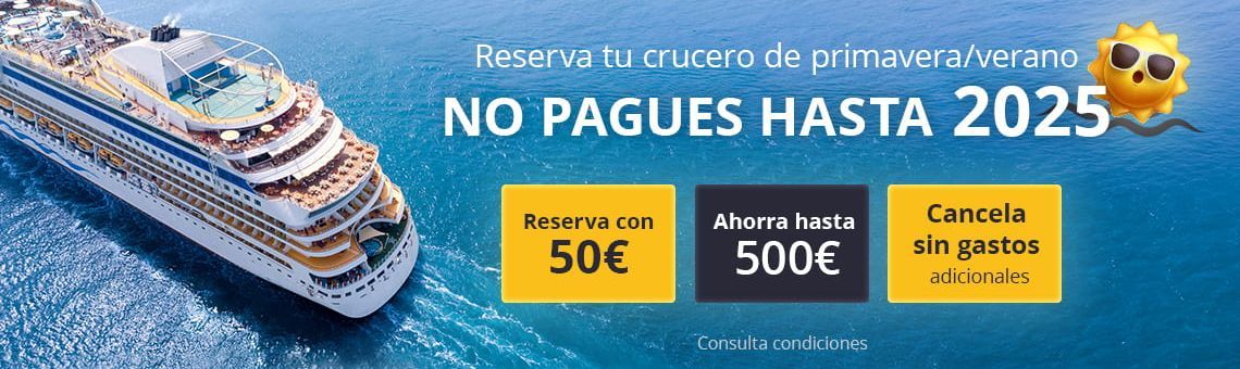 Ahorra hasta 500€ en tu crucero