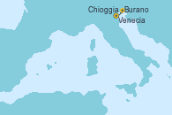 Visitando Venecia (Italia), Chioggia (Venecia/Italia), Burano (Italia), Venecia (Italia), Venecia (Italia)