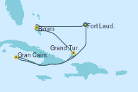 Visitando Fort Lauderdale (Florida/EEUU), Bimini (Bahamas), Grand Turks(Turks & Caicos), Gran Caimán (Islas Caimán), Fort Lauderdale (Florida/EEUU)