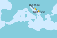 Visitando Venecia (Italia), Kotor (Montenegro), Split (Croacia), Venecia (Italia)