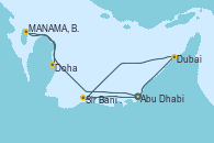 Visitando Abu Dhabi (Emiratos Árabes Unidos), Abu Dhabi (Emiratos Árabes Unidos), Dubai, Dubai, Sir Bani Yas Is (Emiratos Árabes Unidos), Abu Dhabi (Emiratos Árabes Unidos), MANAMA, BAHRAIN, Doha (Catar)