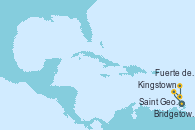 Visitando Bridgetown (Barbados), Kingstown (Granadinas), Saint George (Grenada), Fuerte de France (Martinica)