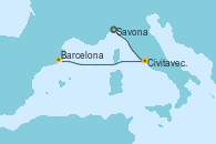 Visitando Savona (Italia), Civitavecchia (Roma), Barcelona