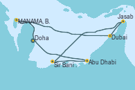 Visitando Doha (Catar), MANAMA, BAHRAIN, Dubai, Dubai, Jasab (Omán), Sir Bani Yas Is (Emiratos Árabes Unidos), Abu Dhabi (Emiratos Árabes Unidos), Doha (Catar), MANAMA, BAHRAIN, Dubai, Dubai, Jasab (Omán), Sir Bani Yas Is (Emiratos Árabes Unidos), Abu Dhabi (Emiratos Árabes Unidos), Doha (Catar)