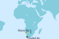 Visitando Ciudad del Cabo (Sudáfrica), Walvis Bay (Namibia), Walvis Bay (Namibia), Ciudad del Cabo (Sudáfrica)