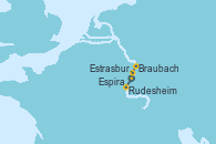 Visitando Estrasburgo (Francia), Braubach (Alemania), Rudesheim (Alemania), Espira (Alemania), Estrasburgo (Francia)