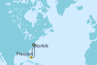 Visitando Norfolk (Virginia/EEUU), Freeport (Bahamas), Norfolk (Virginia/EEUU)