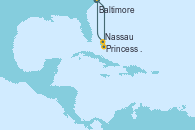 Visitando Baltimore (Maryland), Princess Cays (Caribe), Nassau (Bahamas), Baltimore (Maryland)