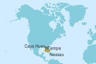 Visitando Tampa (Florida), Cayo Hueso (Key West/Florida), Nassau (Bahamas), Tampa (Florida)