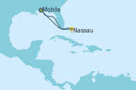 Visitando Mobile (Alabama), Nassau (Bahamas), Mobile (Alabama)