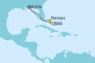 Visitando Mobile (Alabama), OBAN (HALFMOON BAY), Nassau (Bahamas), Mobile (Alabama)