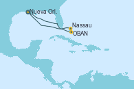 Visitando Nueva Orleans (Luisiana), OBAN (HALFMOON BAY), Nassau (Bahamas), Nueva Orleans (Luisiana)