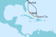 Visitando Norfolk (Virginia/EEUU), Grand Turks(Turks & Caicos), OBAN (HALFMOON BAY), Norfolk (Virginia/EEUU)