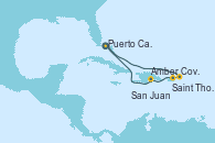 Visitando Puerto Cañaveral (Florida), Saint Thomas (Islas Vírgenes), San Juan (Puerto Rico), Amber Cove (República Dominicana), Puerto Cañaveral (Florida)