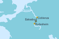 Visitando Estrasburgo (Francia), Coblenza (Alemania), Rudesheim (Alemania), Rudesheim (Alemania), Estrasburgo (Francia)