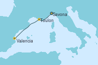 Visitando Savona (Italia), Toulon (Francia), Valencia