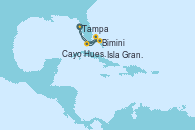 Visitando Tampa (Florida), Bimini (Bahamas), Cayo Hueso (Key West/Florida), Isla Gran Bahama (Florida/EEUU), Tampa (Florida)