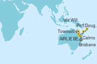 Visitando Brisbane (Australia), AIRLIE BEACH, Townsville, Cairns (Australia), Port Douglas (Australia), Isla Willis (Australia), Brisbane (Australia)