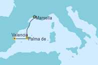 Visitando Marsella (Francia), Palma de Mallorca (España), Valencia