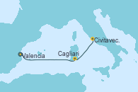 Visitando Valencia, Cagliari (Cerdeña), Civitavecchia (Roma)