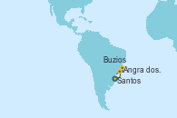 Visitando Santos (Brasil), Angra dos Reis (Brasil), Buzios (Brasil), Santos (Brasil)