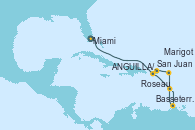 Visitando Miami (Florida/EEUU), ANGUILLA/SANDY GROUND, BRITISH WEST INDIES, Roseau (Dominica), Basseterre (Antillas), Marigot (St Martín/Antillas Holandesas), San Juan (Puerto Rico)