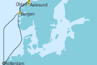 Visitando Rotterdam (Holanda), Aalesund (Noruega), Olden (Noruega), Bergen (Noruega), Rotterdam (Holanda)