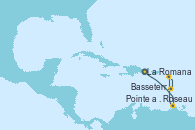 Visitando La Romana (República Dominicana), Roseau (Dominica), Basseterre (Antillas), Pointe a Pitre (Guadalupe)