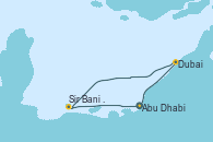 Visitando Abu Dhabi (Emiratos Árabes Unidos), Dubai, Sir Bani Yas Is (Emiratos Árabes Unidos), Abu Dhabi (Emiratos Árabes Unidos)