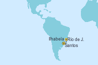 Visitando Santos (Brasil), Ilhabela (Brasil), Río de Janeiro (Brasil), Santos (Brasil)