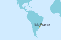 Visitando Santos (Brasil), Itajaí (Brasil), Santos (Brasil)