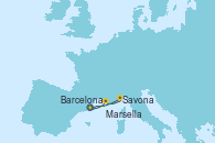 Visitando Barcelona, Marsella (Francia), Savona (Italia), Barcelona